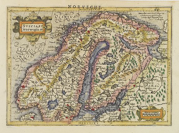 MERCATOR,G./ HONDIUS,J., Svecia, et Norwegia etc., antique map, old maps