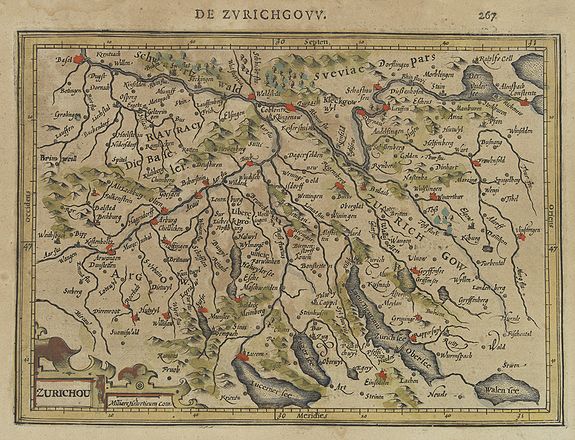 MERCATOR, G. / HONDIUS, J., Zurichou., antique map, old maps