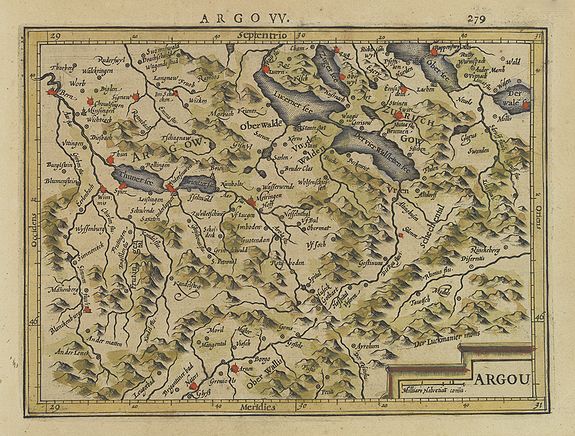 MERCATOR, G./ HONDIUS, J., Argou., antique map, old maps