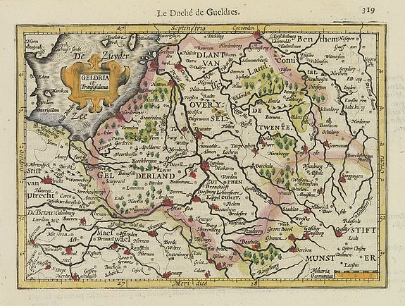 MERCATOR,G./ HONDIUS,J., Geldria et Transisulana., antique map, old maps