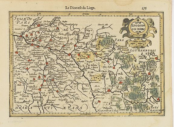 MERCATOR, G. / HONDIUS, J., Leodiensis Dioec., antique map, old maps