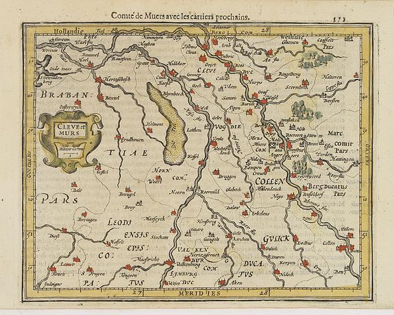 MERCATOR, G. / HONDIUS, J., Cleve et Murs., antique map, old maps
