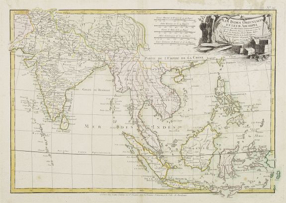 LATTRÉ / BONNE,R., Les Indes Orientales et leur Archipel.., antique map, old maps