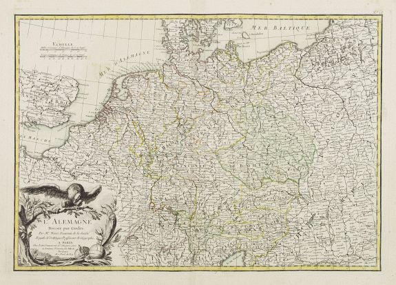 LATTRÉ / ZANNONI,R., L'Allemagne Divisée par Cercles.., antique map, old maps