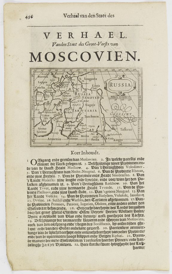 DE CLERCK, N., Gustavus Adolphus D.G. Sveciae. Gotth. et Vandal. Rex. / Russia., antique map, old maps