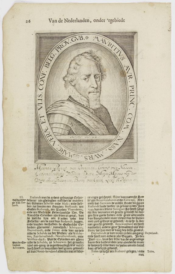 DE CLERCK, N., Mauritius Aur. Princ. Com. Nass. Murs. & Marc. Verae Et Ulis. Conf. Belg. Prov. Gub., antique map, old maps