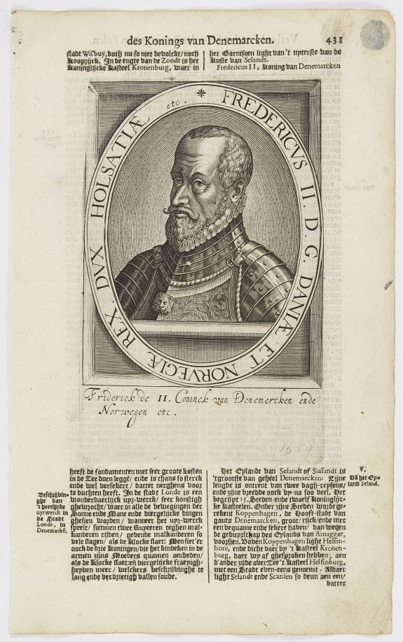 DE CLERCK, N., Fredericus II. D. G. Daniae Et Norvegiae Rex. Dux Holsatiae etc., antique map, old maps
