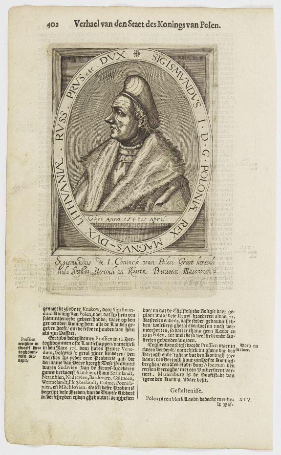 DE CLERCK, N., Sigismundus I. D. G. Poloniae Rex Magnus-Dux Lithuaniae. Russ. Prus. etc. Dux., antique map, old maps