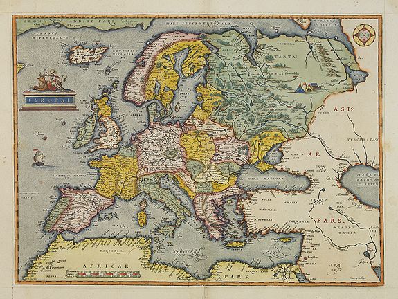 ORTELIUS, A., Europae., antique map, old maps