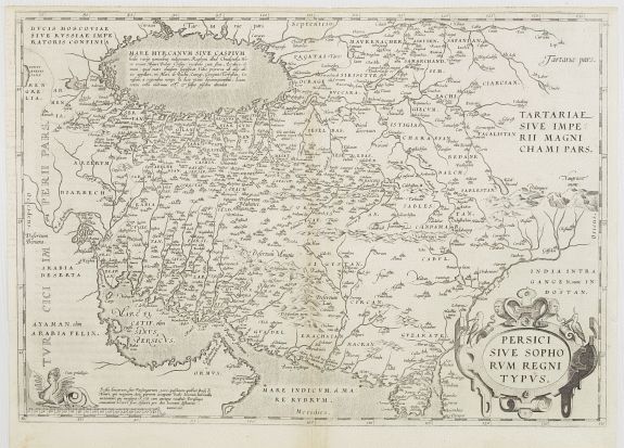 ORTELIUS,A., Persici sive Sophorum Regni Typus., antique map, old maps