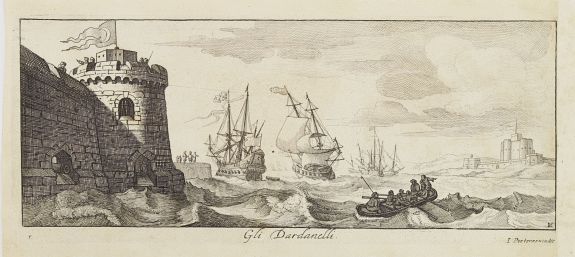 PEETERS,J. / BOUTTATS,G., Gli Dardanelli., antique map, old maps