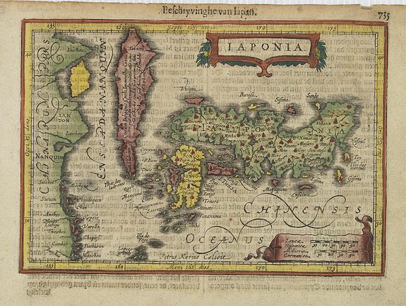 MERCATOR, G., Japonia., antique map, old maps