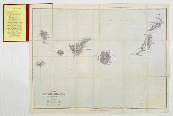 STANFORD, E., Map of the Canary Islands., antique map, old maps