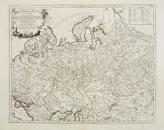 SANTINI, P. / REMONDINI, M., Partie Occidentale de l\'Empire de Russie en Asie.., antique map, old maps