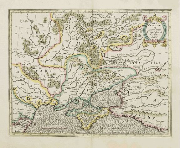 MERCATOR, G. / HONDIUS, J., Taurica Chersones Nostra aetate Przecopsca et Gazara.., antique map, old maps