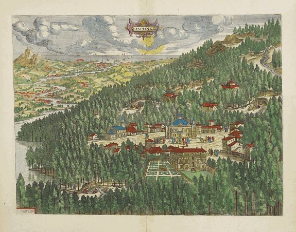 ORTELIUS,A., Daphne., antique map, old maps