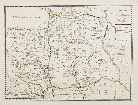 MARIETTE, P., Armenia Vetus In Quatuor Partes.., antique map, old maps