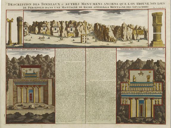 CHATELAIN, H., Description des Tombeaux & autres Monumens Anciens.., antique map, old maps