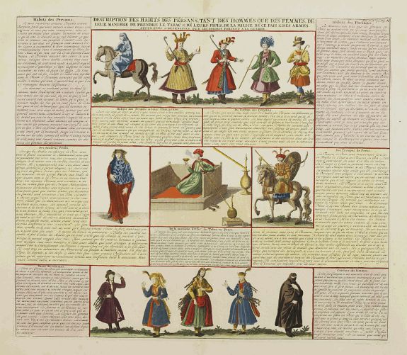 CHATELAIN, H., Description des habits des Persans.., antique map, old maps
