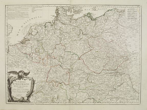 SANTINI,P. / REMONDINI,M., L'Empire d'Allemagne.., antique map, old maps