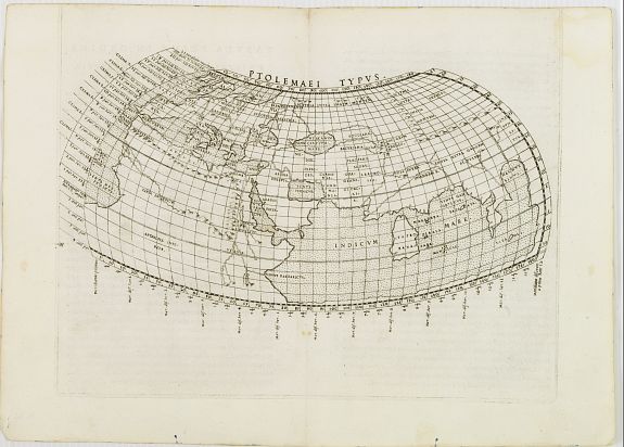 RUSCELLI, G., Ptolemaei Typus., antique map, old maps