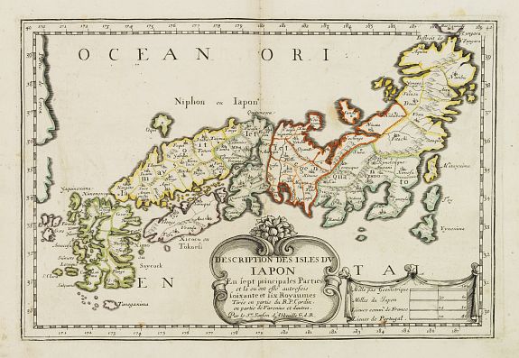SANSON, N., Description des Isles du Iapon. . ., antique map, old maps