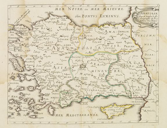 SANSON, N., Mer Noire ou Mer Maievre . . ., antique map, old maps