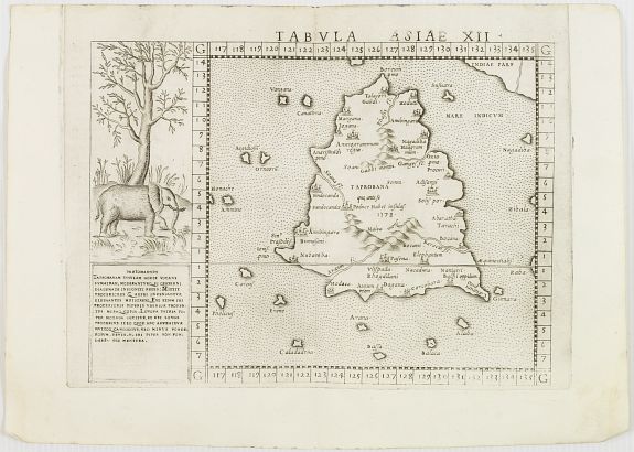 RUSCELLI, G., Tabula Asiae XII. . ., antique map, old maps