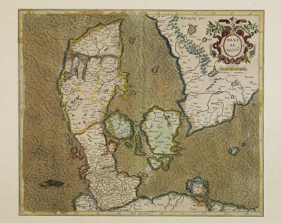 MERCATOR, G./ HONDIUS, J., Daniae. . ., antique map, old maps