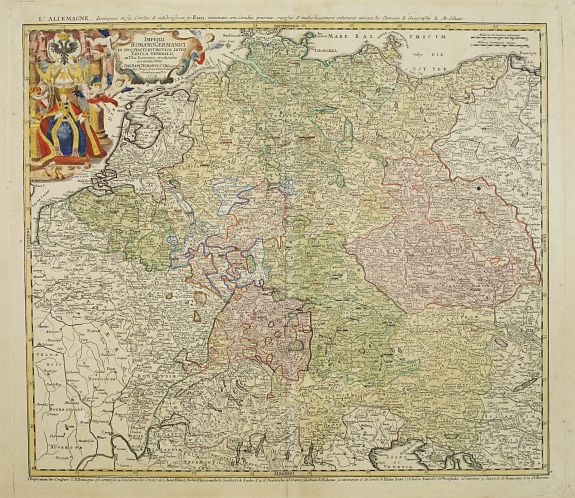 HOMANN, J.B., Imperii Romano Germanici. . ., antique map, old maps