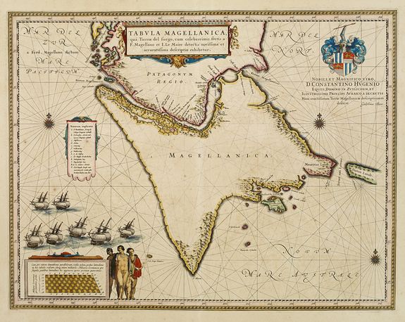 BLAEU,J., Tabula Magellanica., antique map, old maps