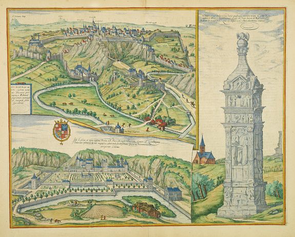 BRAUN,G. / HOGENBERG, F., Lucenburgum., antique map, old maps