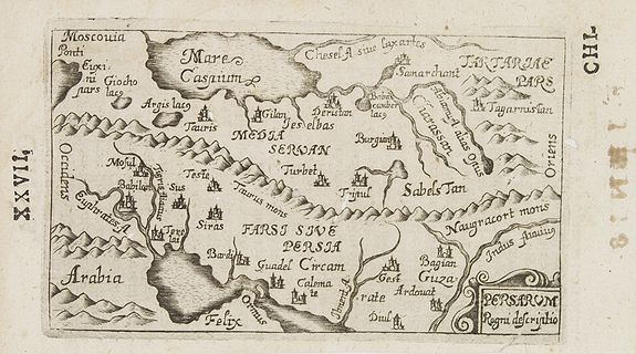 BUCELINI, G., Persarum. . ., antique map, old maps