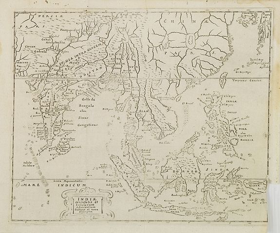 CLUVER, P., Indiae Orientalis et Insularum Antiqua et nova Descriptio., antique map, old maps