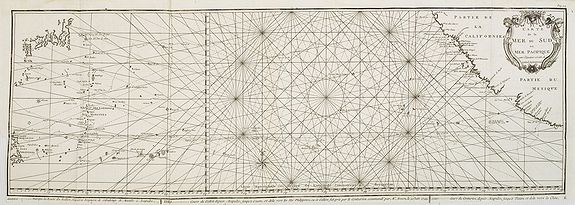 BELLIN, J.N. / ARKSTEE & MERKUS., Carte de la Mer du Sud ou Mer Pacifique. . . Page 305., antique map, old maps