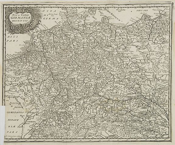 CLUVER, P., Nova Totius Germaniae descriptio. . ., antique map, old maps