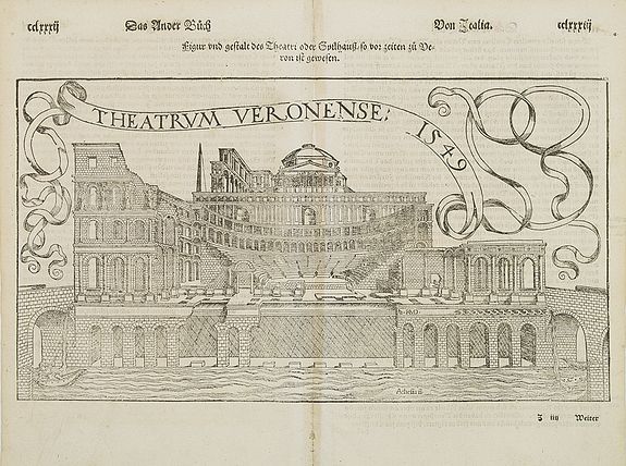 MÜNSTER, S, Theatrum Veronese 1549., antique map, old maps