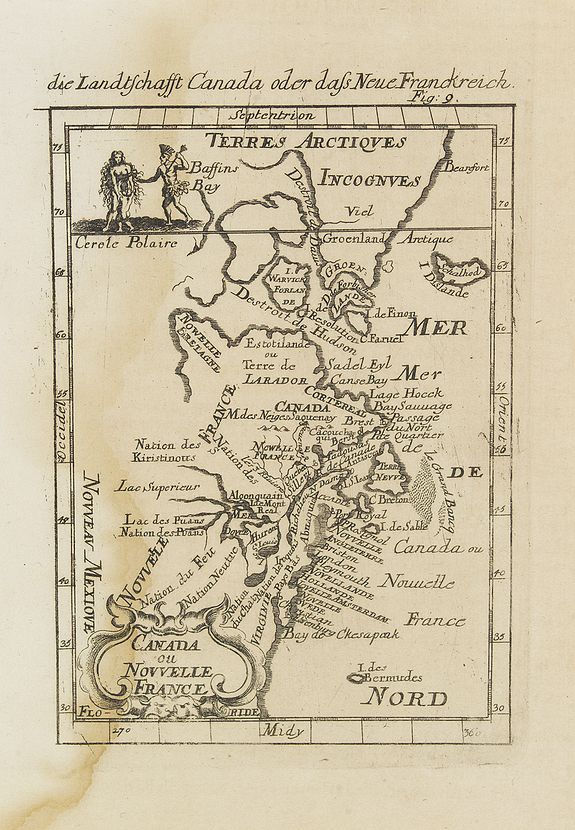 MALLET, A.M., Canada ou Nouvelle France., antique map, old maps