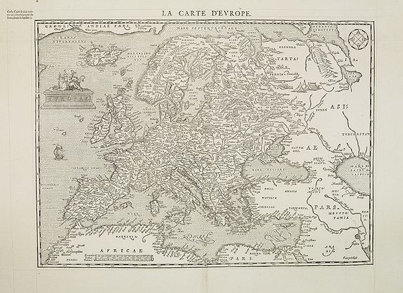 DE BELLE-FOREST,Fr., Europae. La carte d\'Europe., antique map, old maps