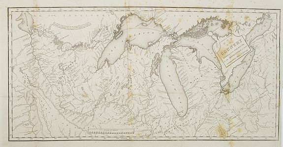 KEATING, W., Map of the Country Embracing the Route of the Expedition of 1823 commanded by Major SH Long., antique map, old maps
