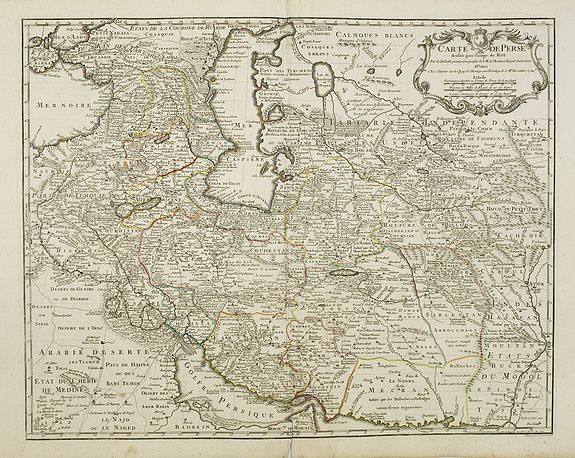 DELISLE, G. / BUACHE, Ph., Carte de Perse dressée pour l'usage du Roy. . ., antique map, old maps