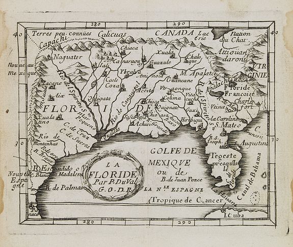 DU VAL, P., La Floride., antique map, old maps