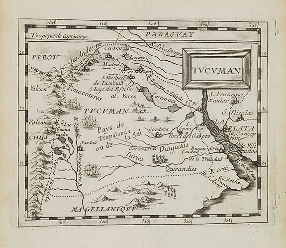 DU VAL, P., Tucuman., antique map, old maps