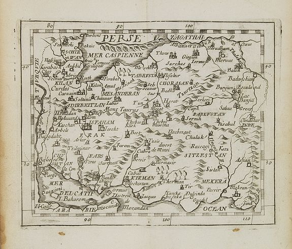 DU VAL, P., Perse., antique map, old maps