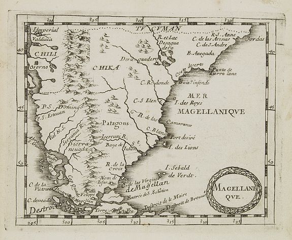 DU VAL, P., Magellanique., antique map, old maps