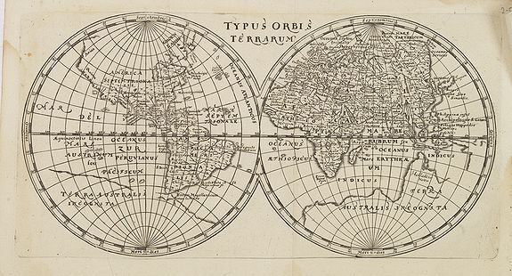 CLUVER, P., Typus Orbis Terrarum., antique map, old maps