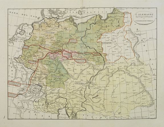 TASSO, G., L'Alemagna . . ., antique map, old maps