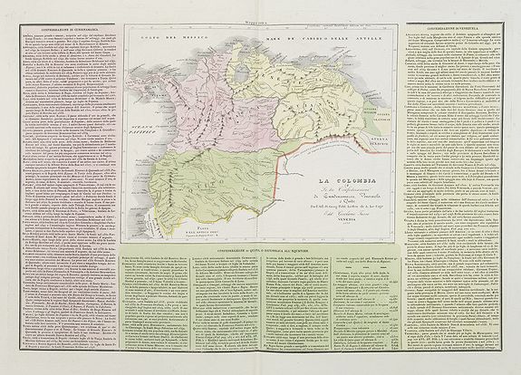 TASSO, G., La Colombia . . ., antique map, old maps