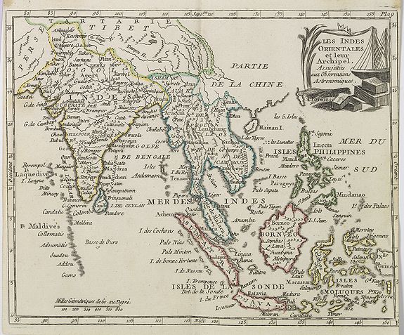 DE LAPORTE, L'Abbé., Les Indes Orientales et leur Archipel . . ., antique map, old maps