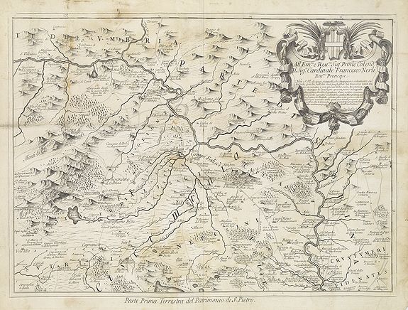 DE ROSSI, G., Parte Prima Terrestra del Patrimonio di S. Pietro . . ., antique map, old maps